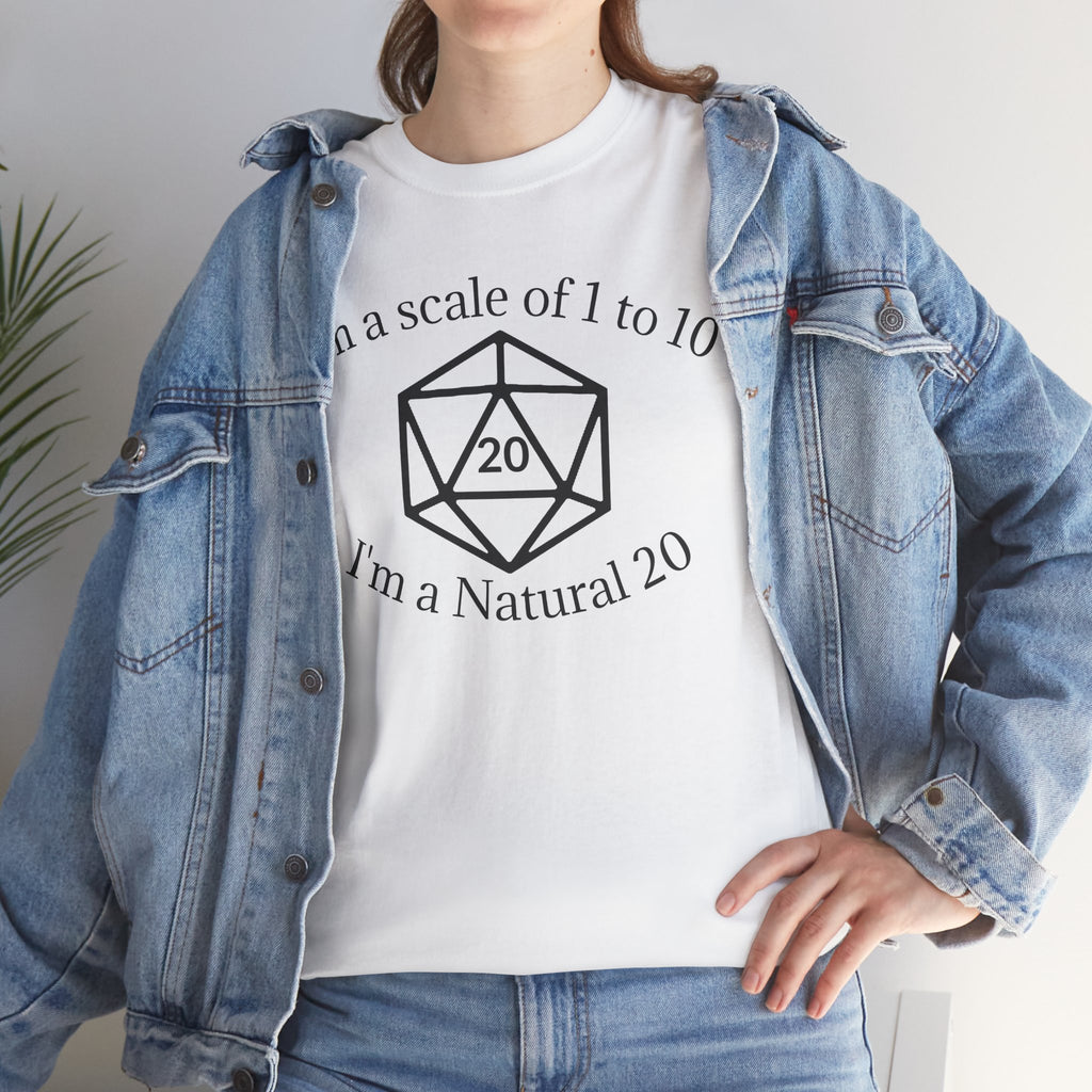 Im a Natural 20 | Unisex Heavy Cotton Tee
