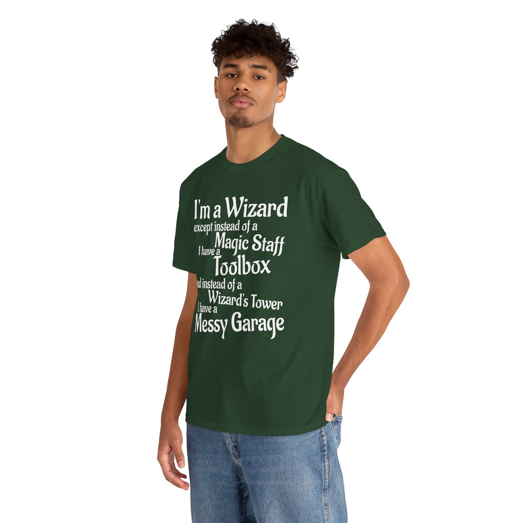 Fathers Day, I'm a Wizard | Unisex Heavy Cotton Tee