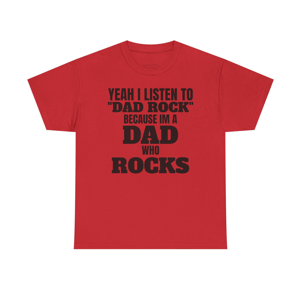Fathers Day, I'm a Dad who Rocks | Unisex Heavy Cotton Tee