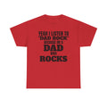 Fathers Day, I'm a Dad who Rocks | Unisex Heavy Cotton Tee