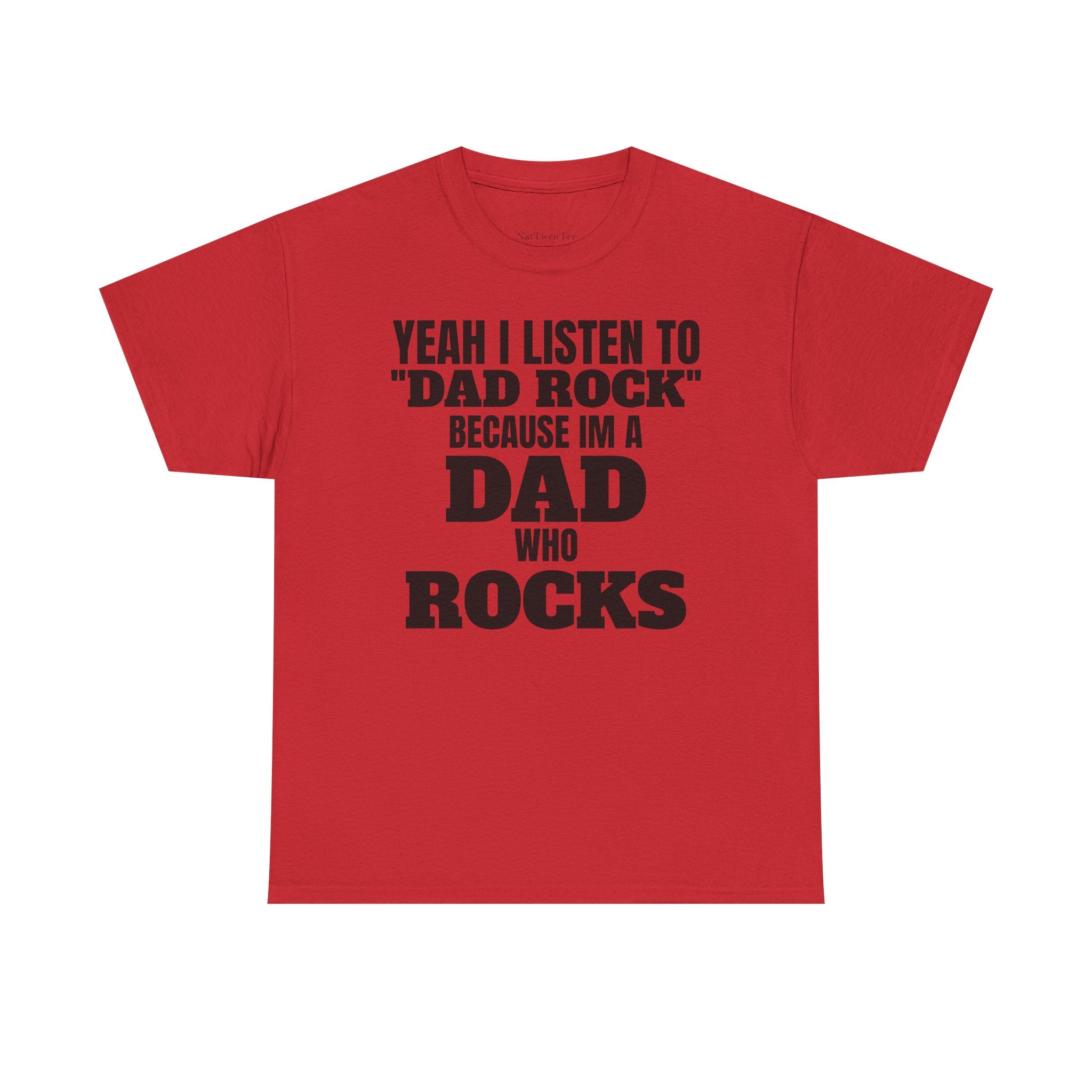 Fathers Day, I'm a Dad who Rocks | Unisex Heavy Cotton Tee