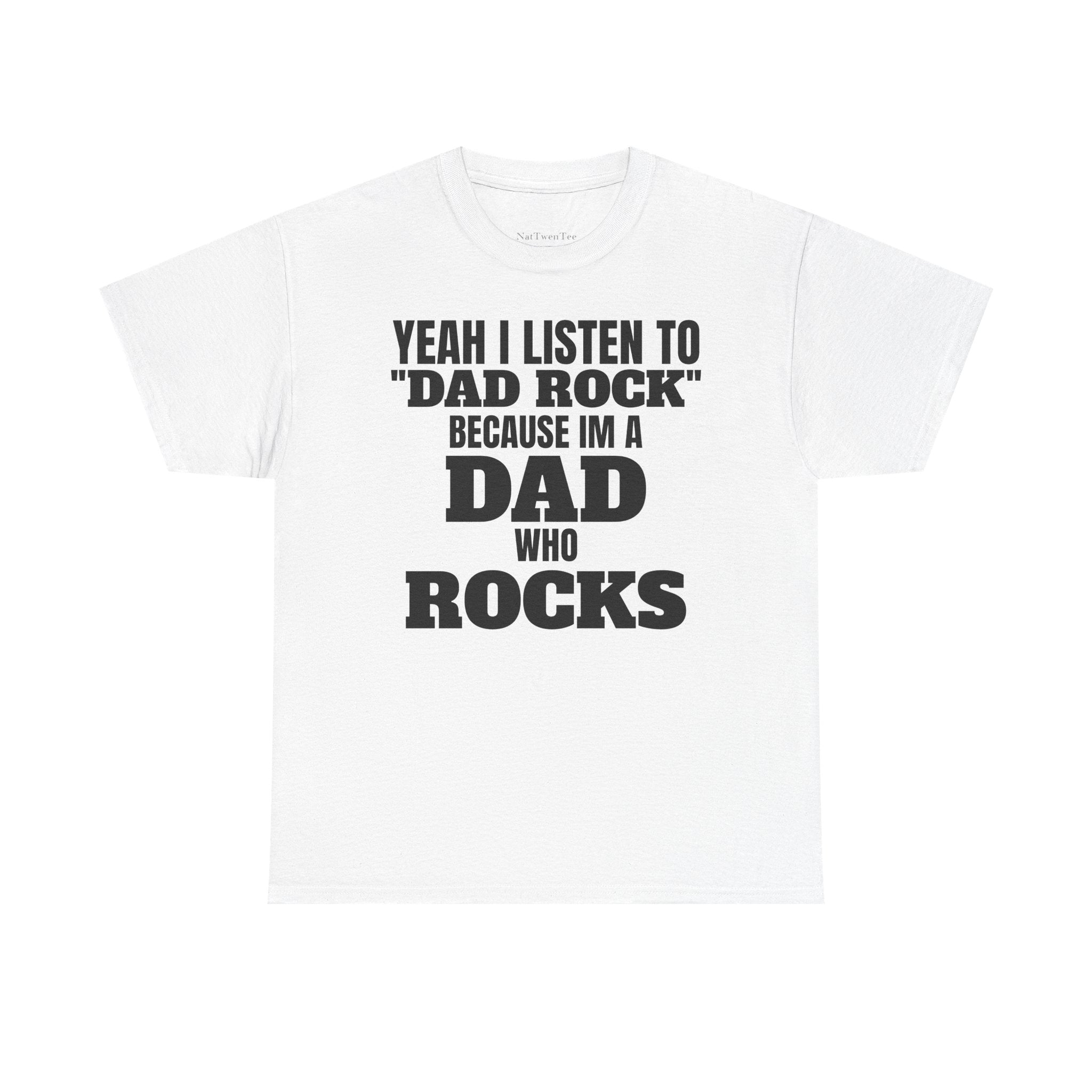 Fathers Day, I'm a Dad who Rocks | Unisex Heavy Cotton Tee