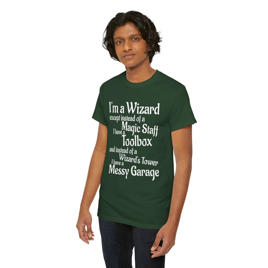 Fathers Day, I'm a Wizard | Unisex Heavy Cotton Tee