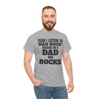 Fathers Day, I'm a Dad who Rocks | Unisex Heavy Cotton Tee