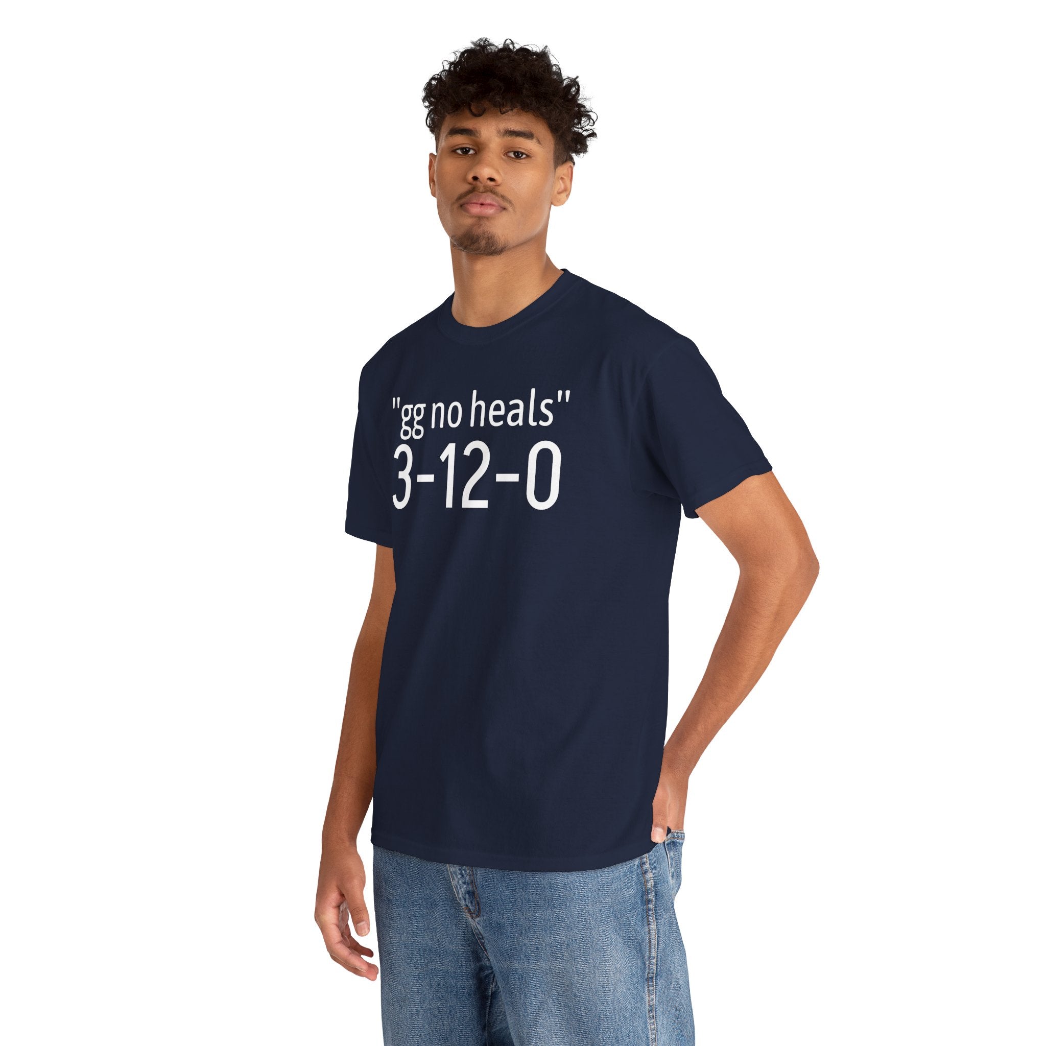 "gg no heals" | Unisex Heavy Cotton Tee