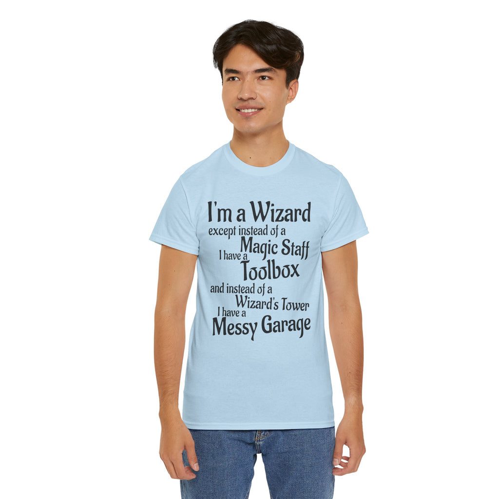 Fathers Day, I'm a Wizard | Unisex Heavy Cotton Tee