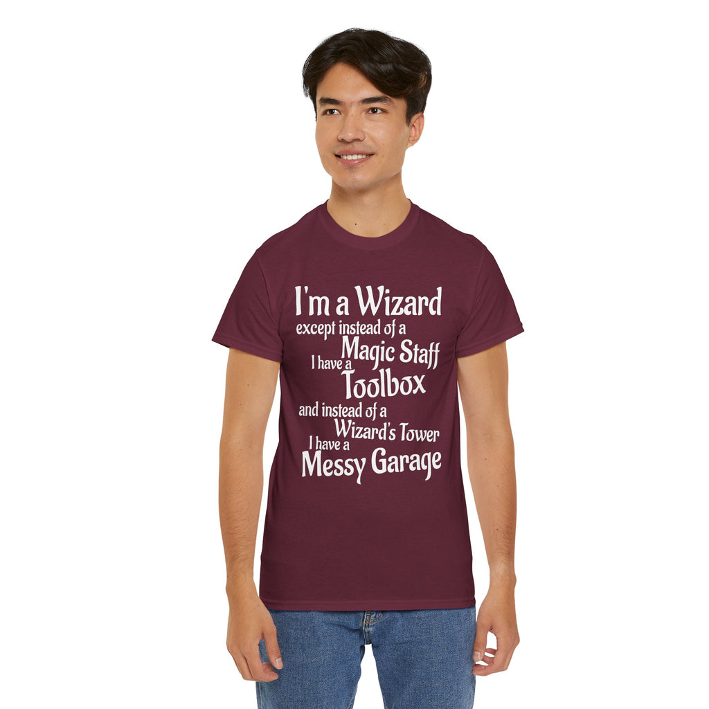 Fathers Day, I'm a Wizard | Unisex Heavy Cotton Tee