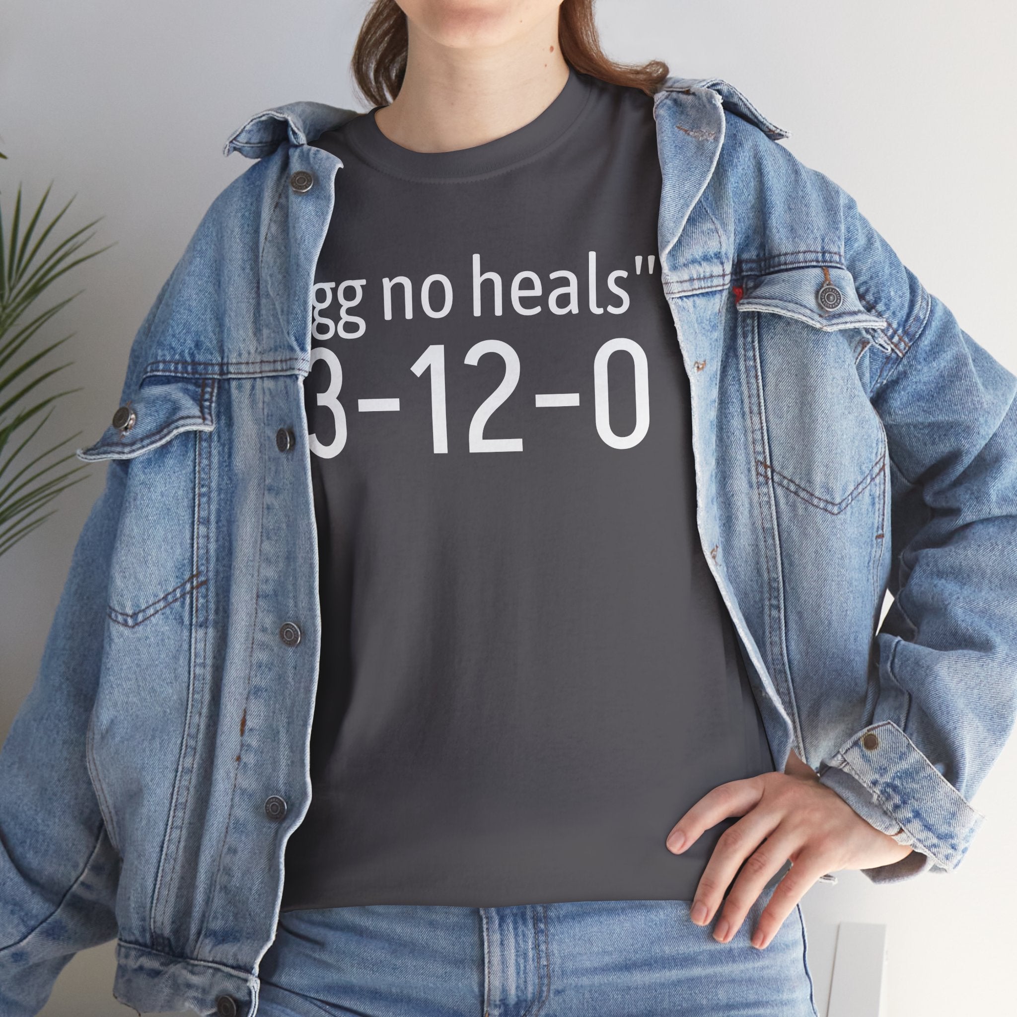 "gg no heals" | Unisex Heavy Cotton Tee