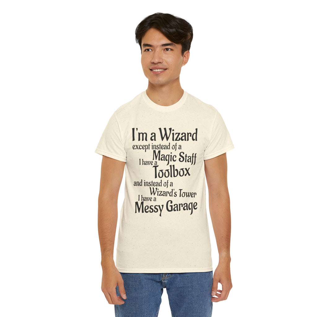 Fathers Day, I'm a Wizard | Unisex Heavy Cotton Tee