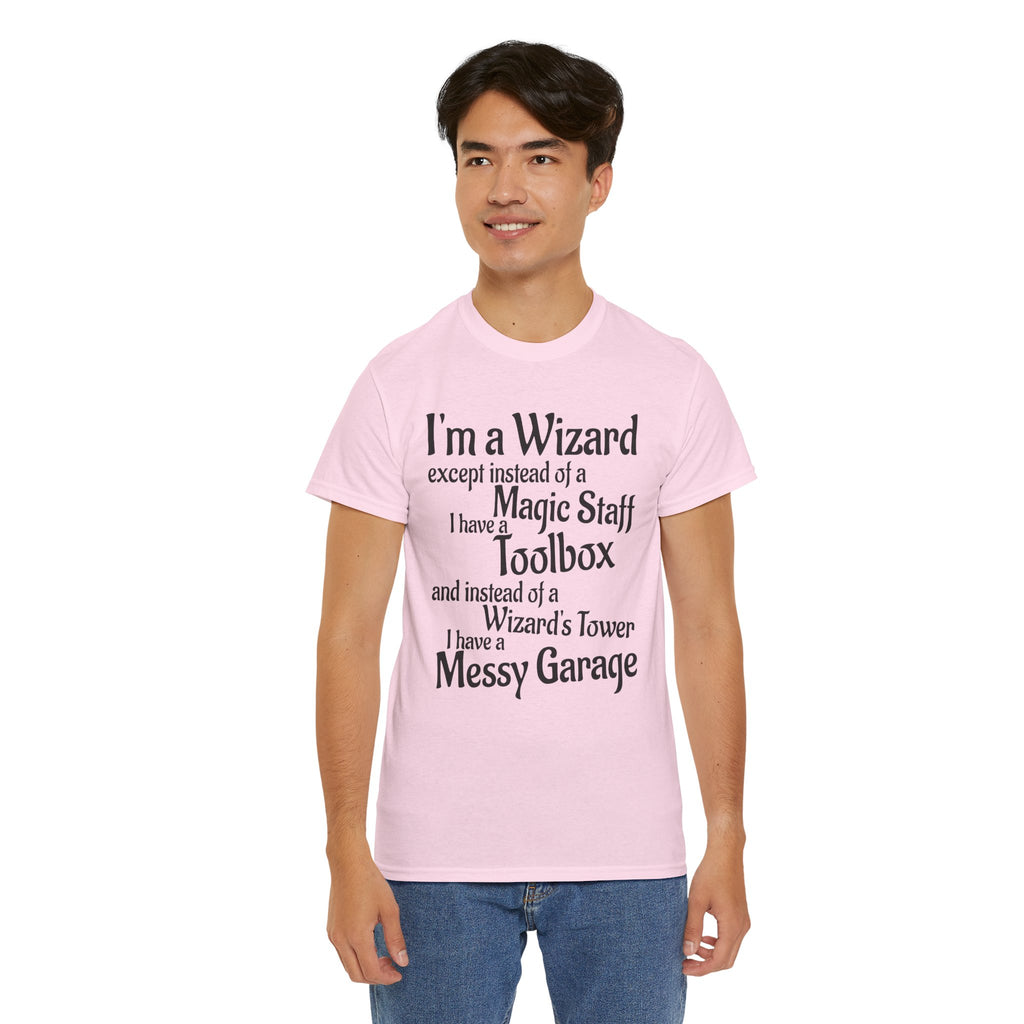 Fathers Day, I'm a Wizard | Unisex Heavy Cotton Tee