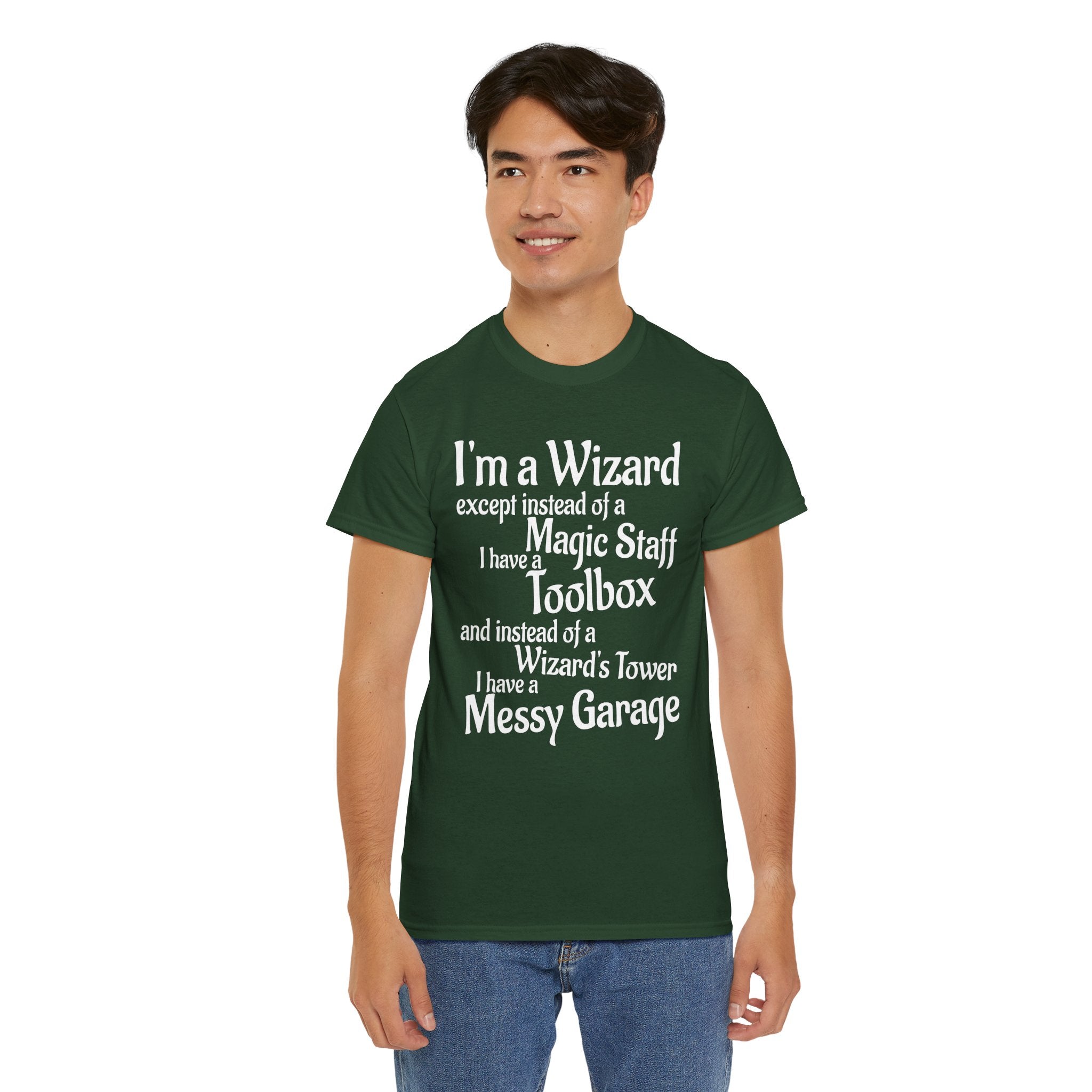 Fathers Day, I'm a Wizard | Unisex Heavy Cotton Tee