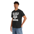 Fathers Day, I'm a Dad who Rocks | Unisex Heavy Cotton Tee