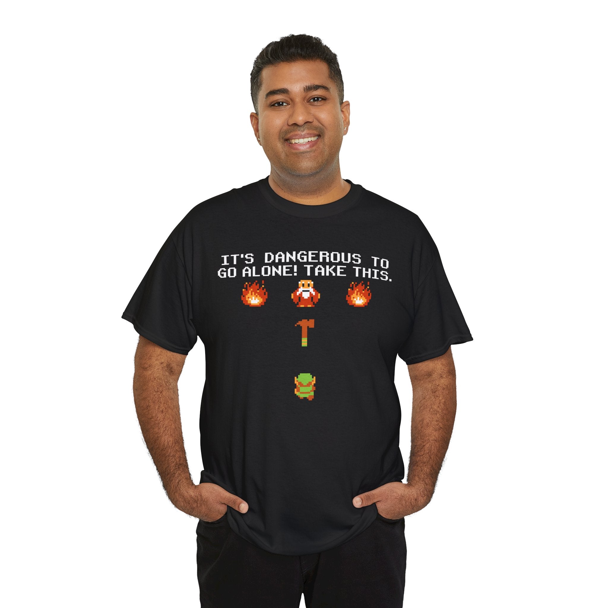 Fathers Day, It's Dangerous to go Alone | Unisex Heavy Cotton Tee