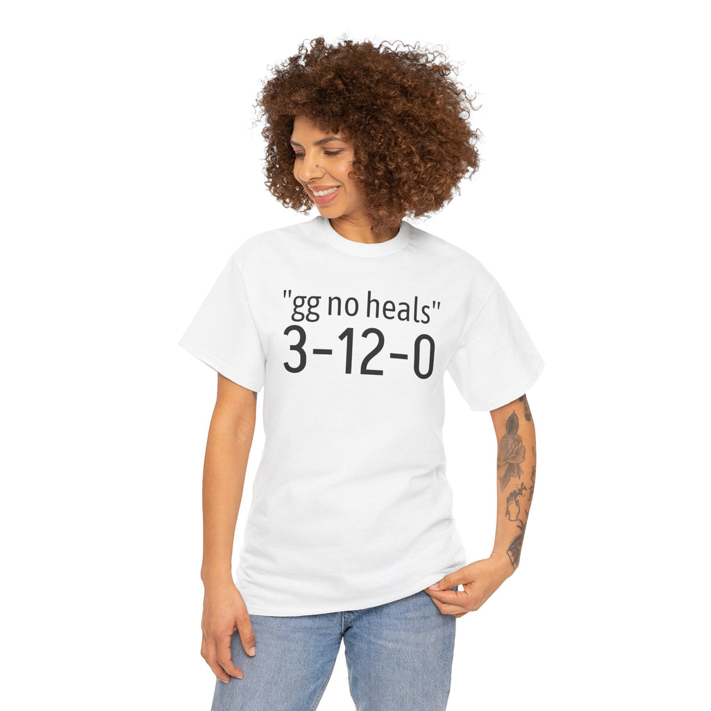 "gg no heals" | Unisex Heavy Cotton Tee