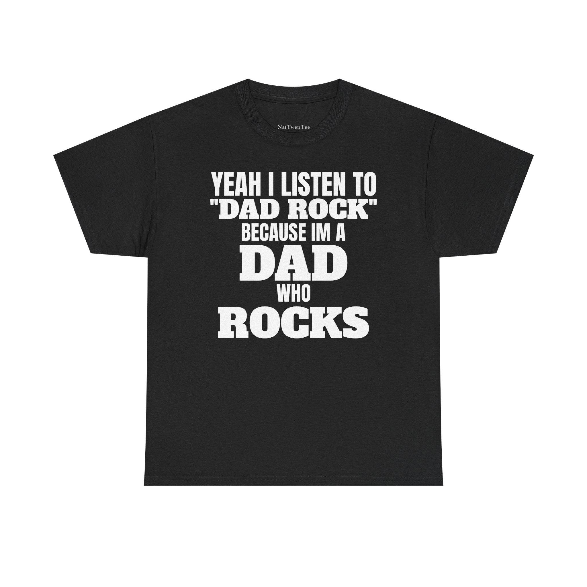 Fathers Day, I'm a Dad who Rocks | Unisex Heavy Cotton Tee