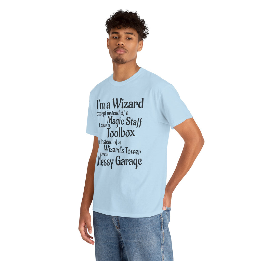 Fathers Day, I'm a Wizard | Unisex Heavy Cotton Tee