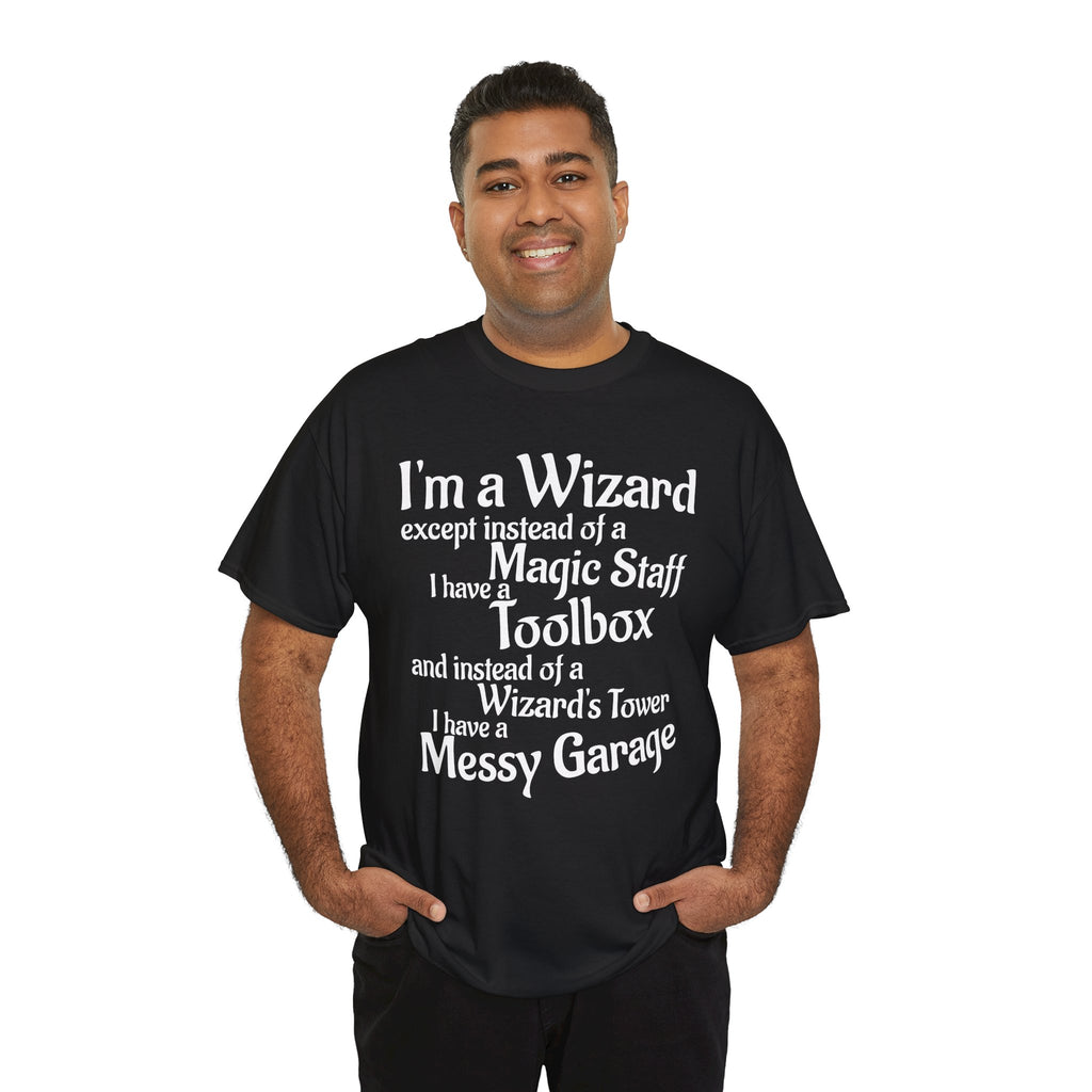 Fathers Day, I'm a Wizard | Unisex Heavy Cotton Tee