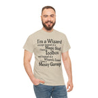Fathers Day, I'm a Wizard | Unisex Heavy Cotton Tee