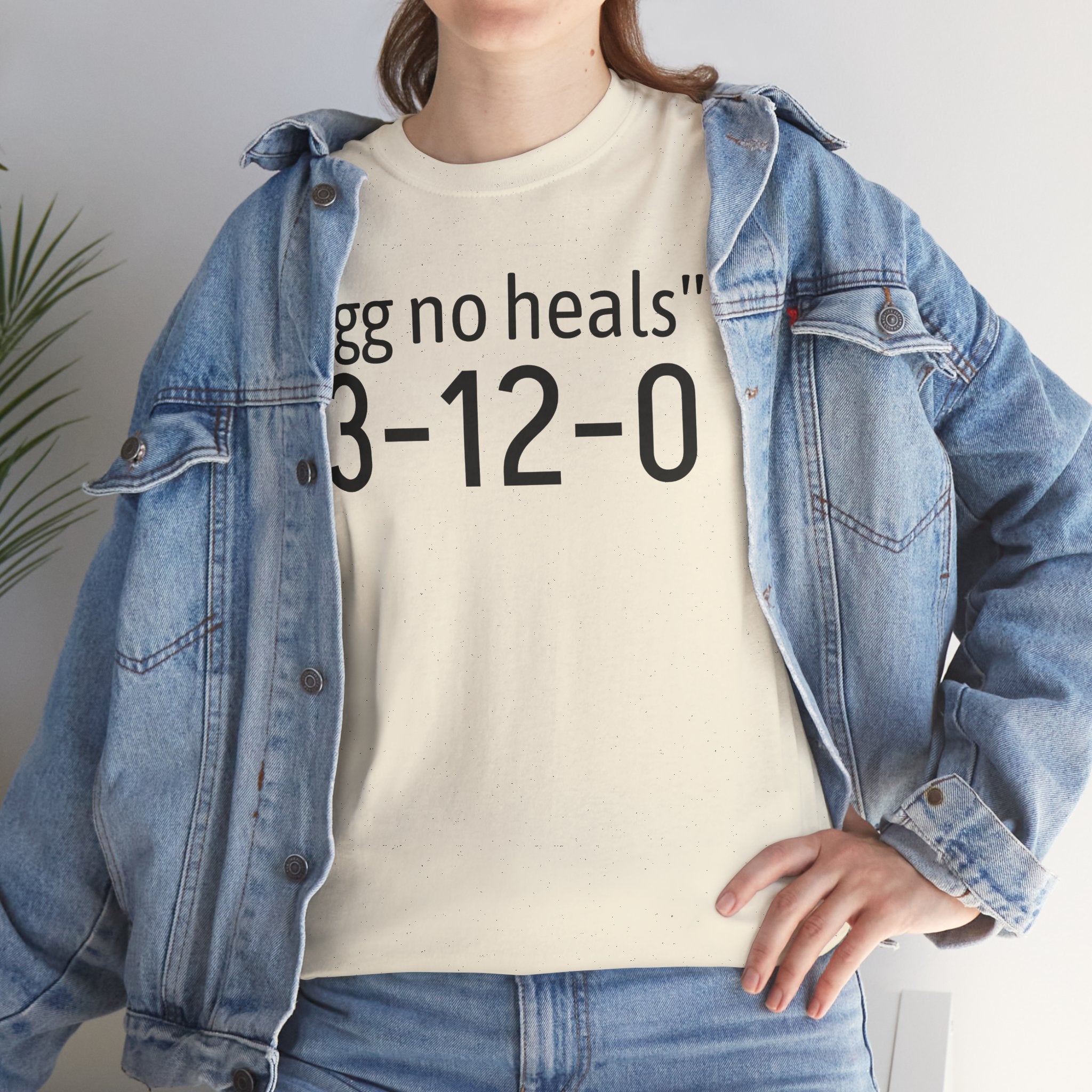 "gg no heals" | Unisex Heavy Cotton Tee