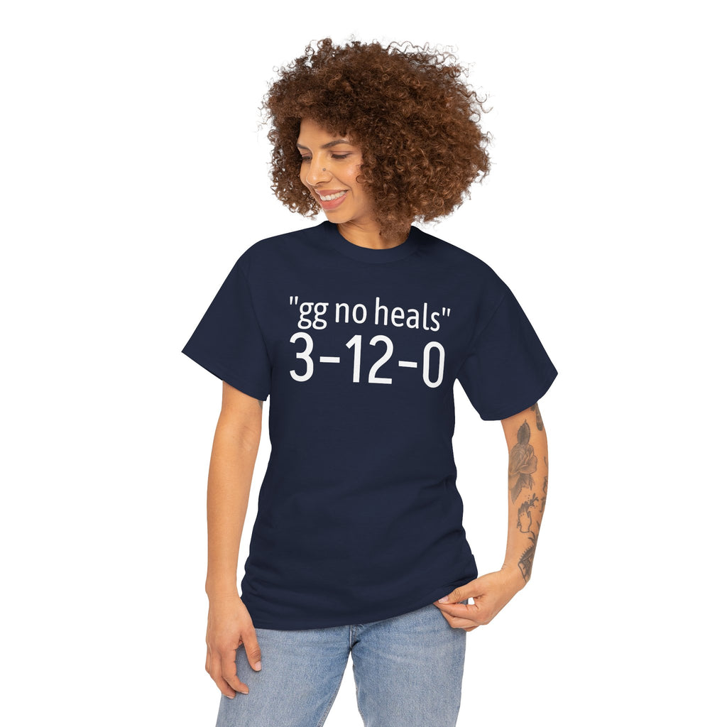 "gg no heals" | Unisex Heavy Cotton Tee