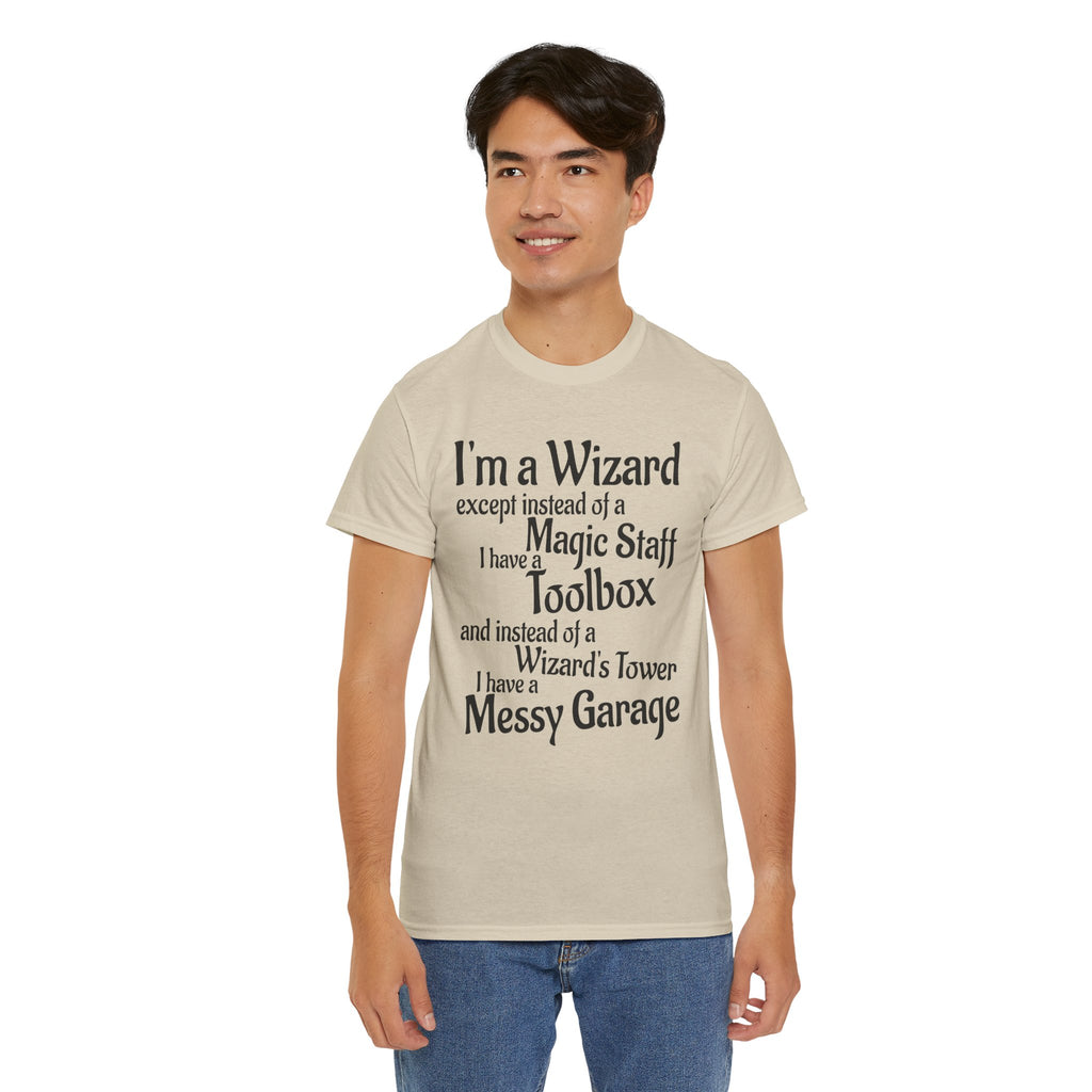 Fathers Day, I'm a Wizard | Unisex Heavy Cotton Tee