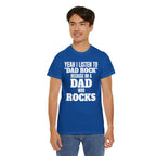 Fathers Day, I'm a Dad who Rocks | Unisex Heavy Cotton Tee