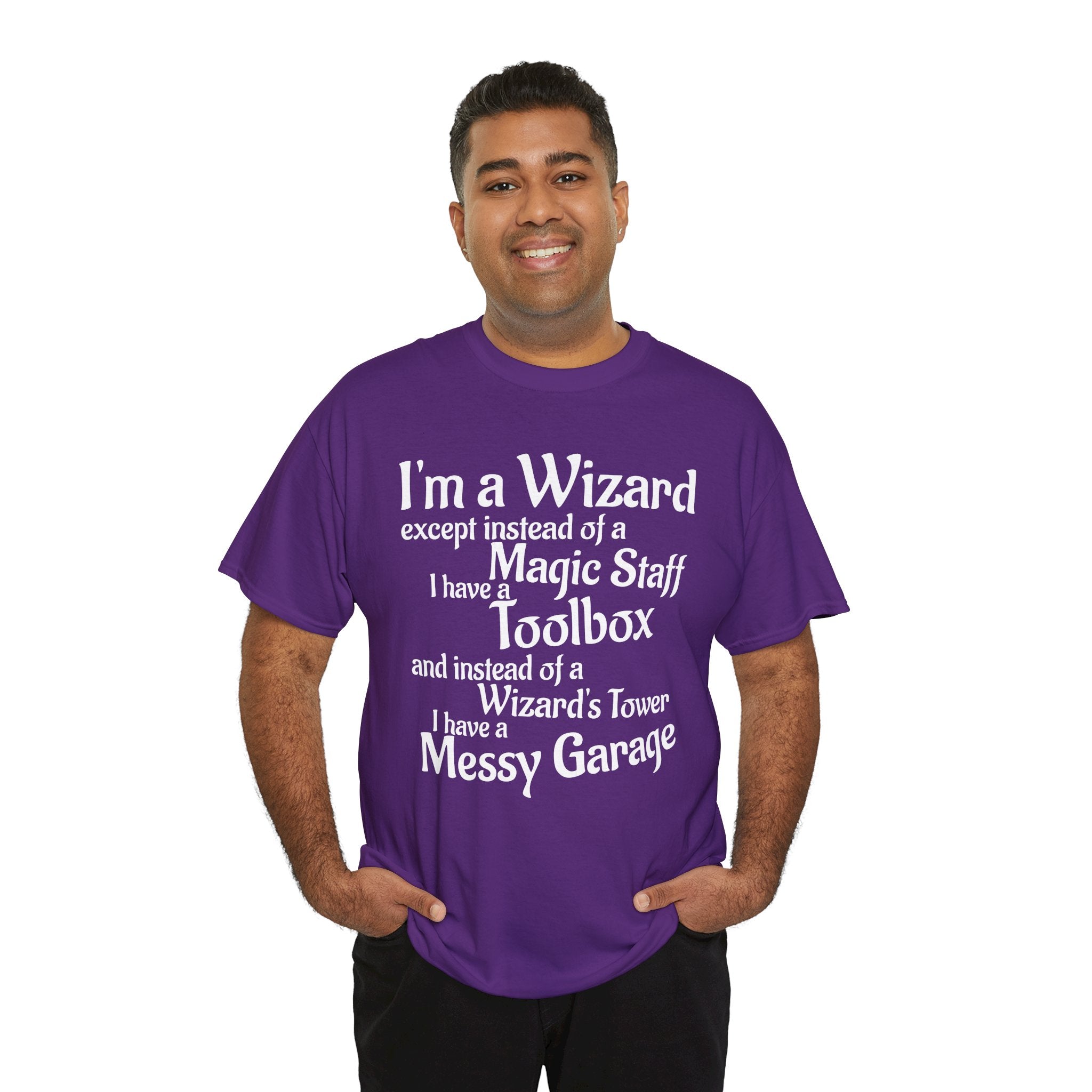 Fathers Day, I'm a Wizard | Unisex Heavy Cotton Tee