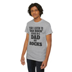 Fathers Day, I'm a Dad who Rocks | Unisex Heavy Cotton Tee