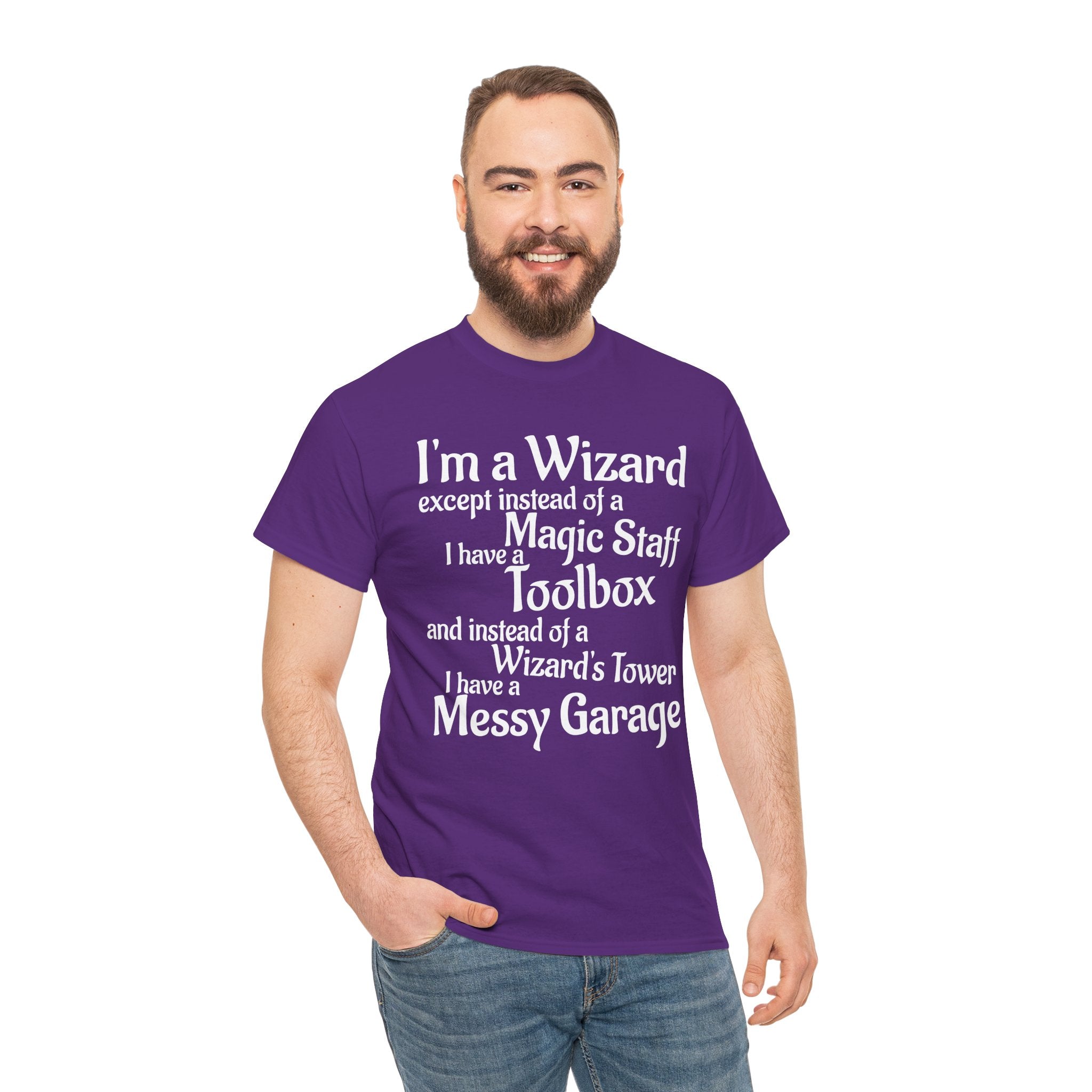 Fathers Day, I'm a Wizard | Unisex Heavy Cotton Tee