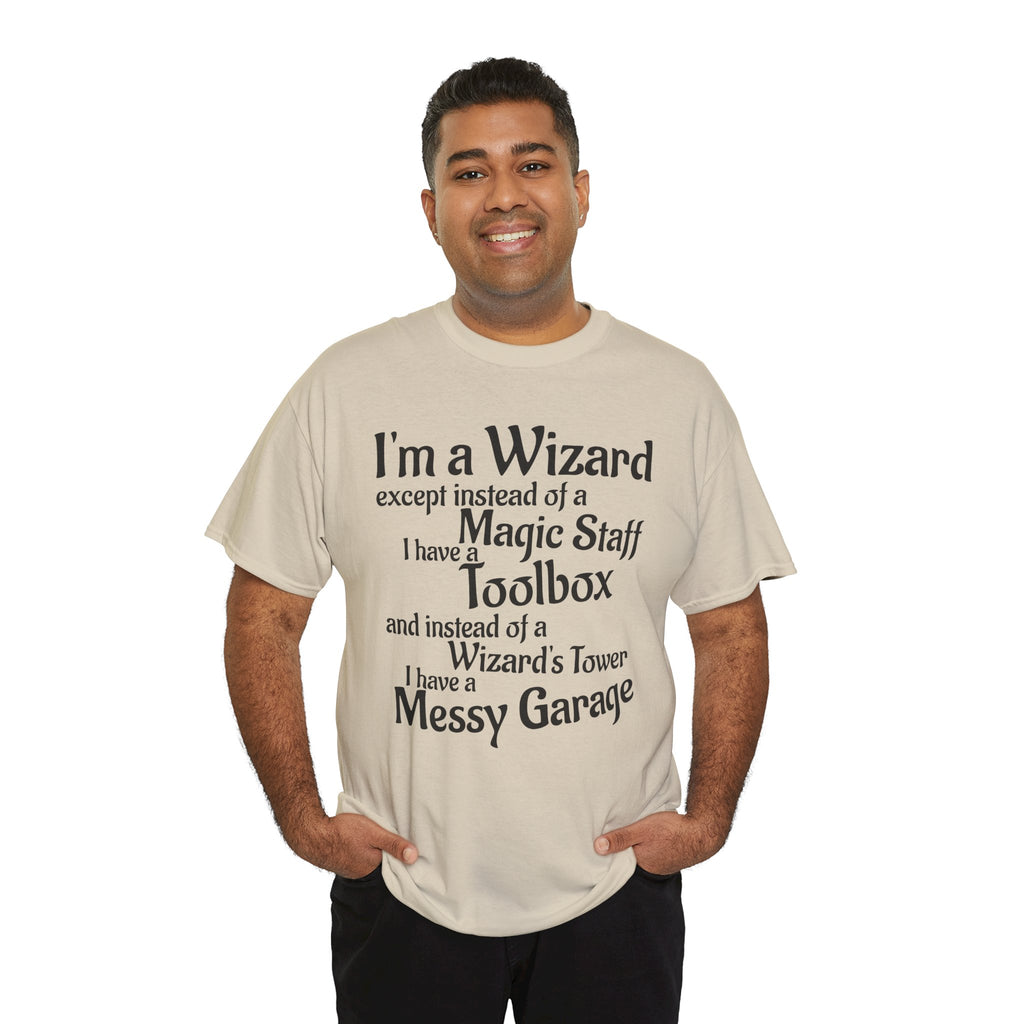 Fathers Day, I'm a Wizard | Unisex Heavy Cotton Tee