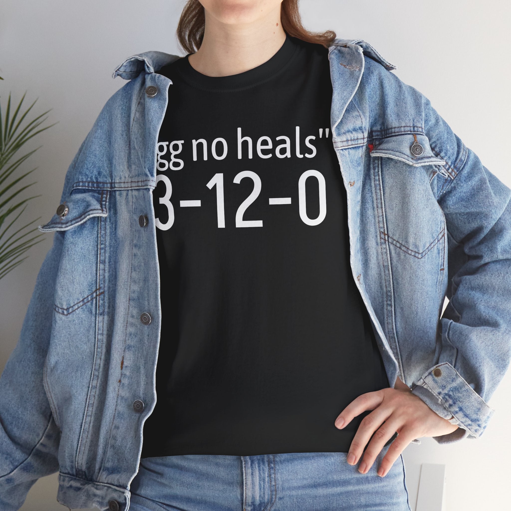 "gg no heals" | Unisex Heavy Cotton Tee