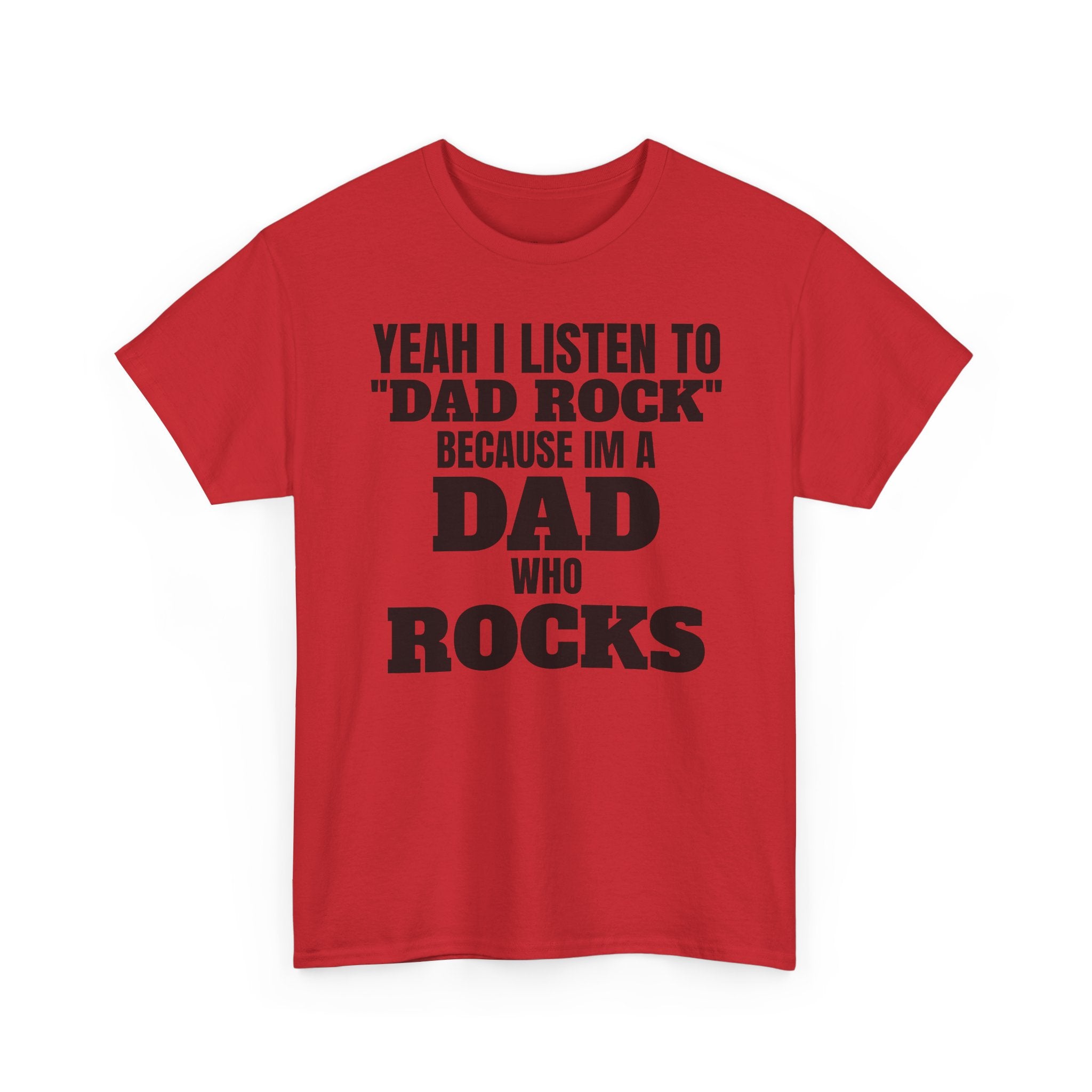 Fathers Day, I'm a Dad who Rocks | Unisex Heavy Cotton Tee