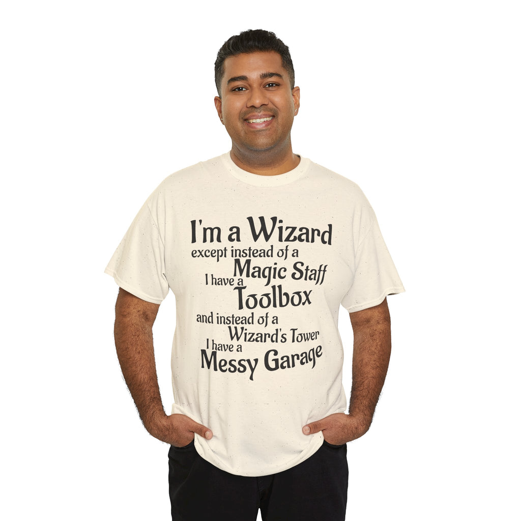 Fathers Day, I'm a Wizard | Unisex Heavy Cotton Tee