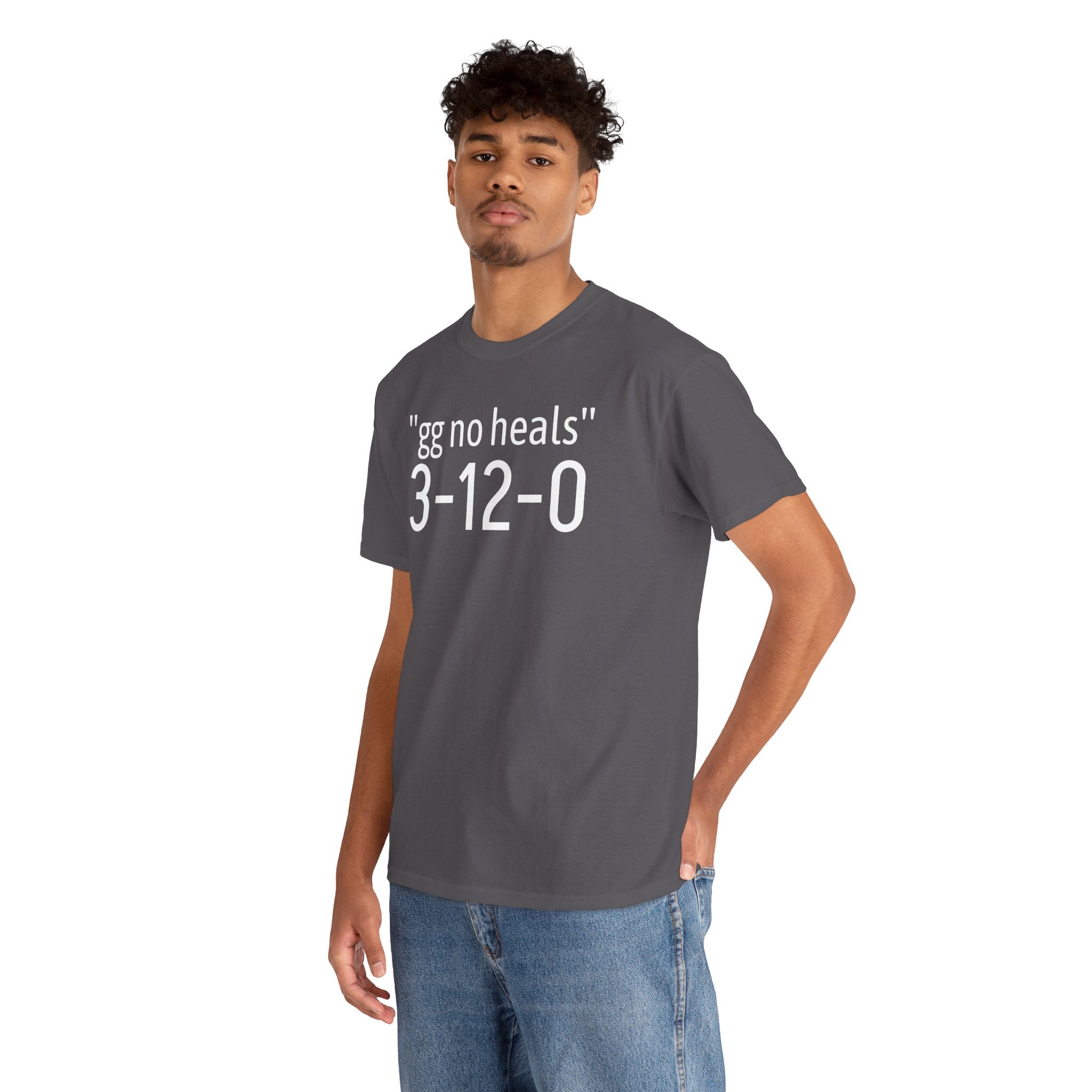"gg no heals" | Unisex Heavy Cotton Tee