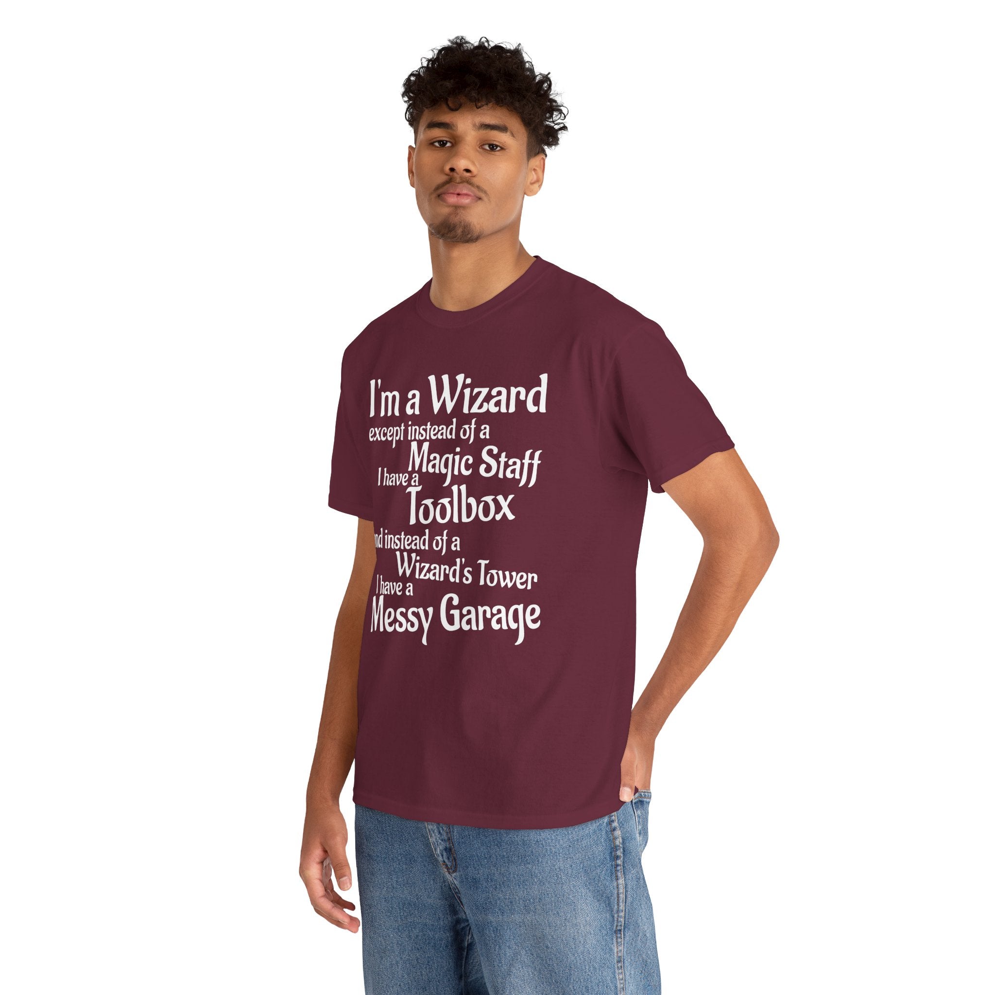 Fathers Day, I'm a Wizard | Unisex Heavy Cotton Tee