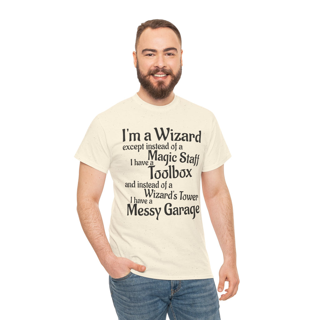 Fathers Day, I'm a Wizard | Unisex Heavy Cotton Tee