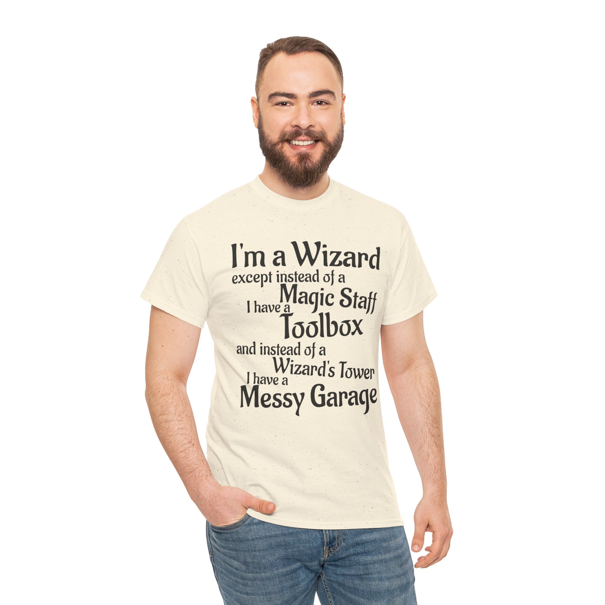 Fathers Day, I'm a Wizard | Unisex Heavy Cotton Tee