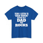Fathers Day, I'm a Dad who Rocks | Unisex Heavy Cotton Tee