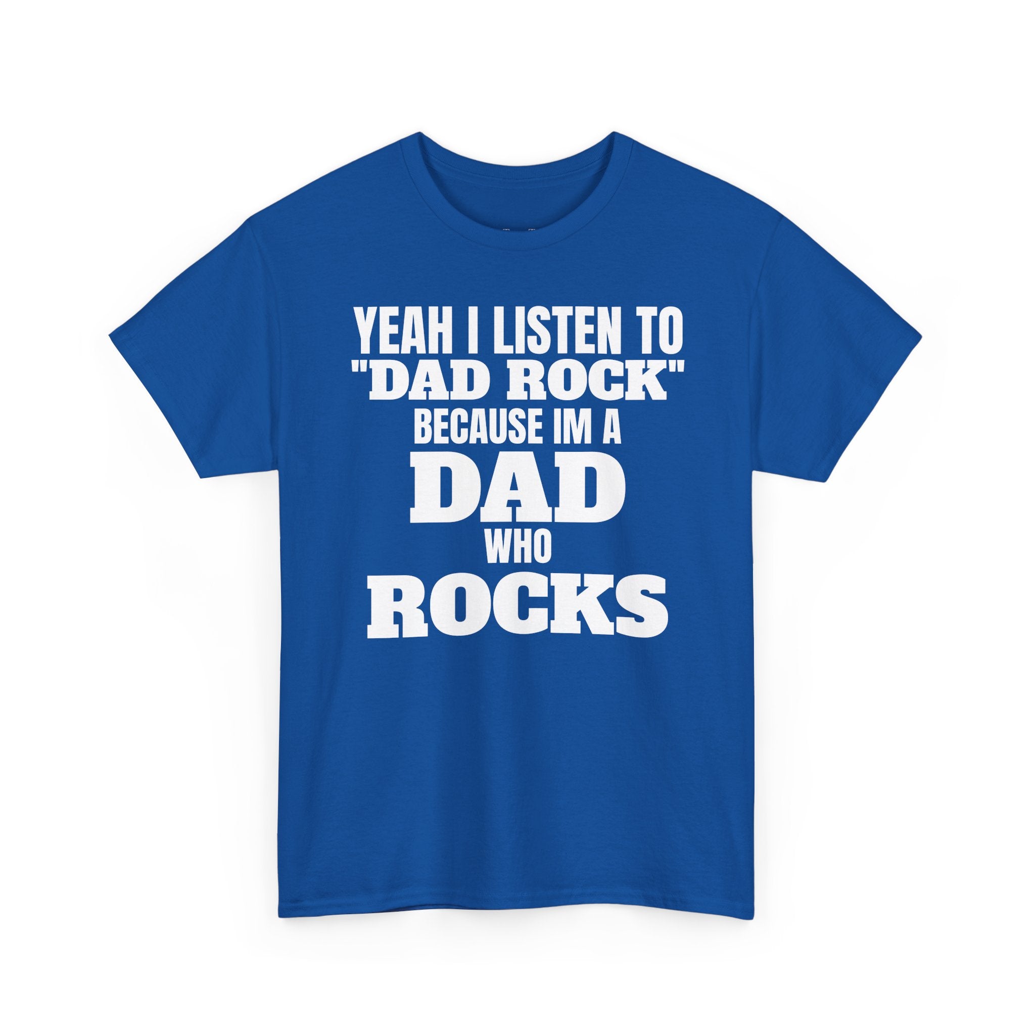 Fathers Day, I'm a Dad who Rocks | Unisex Heavy Cotton Tee