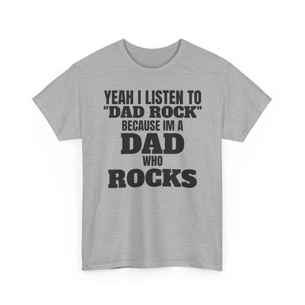 Fathers Day, I'm a Dad who Rocks | Unisex Heavy Cotton Tee