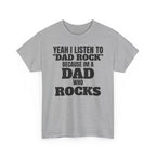 Fathers Day, I'm a Dad who Rocks | Unisex Heavy Cotton Tee
