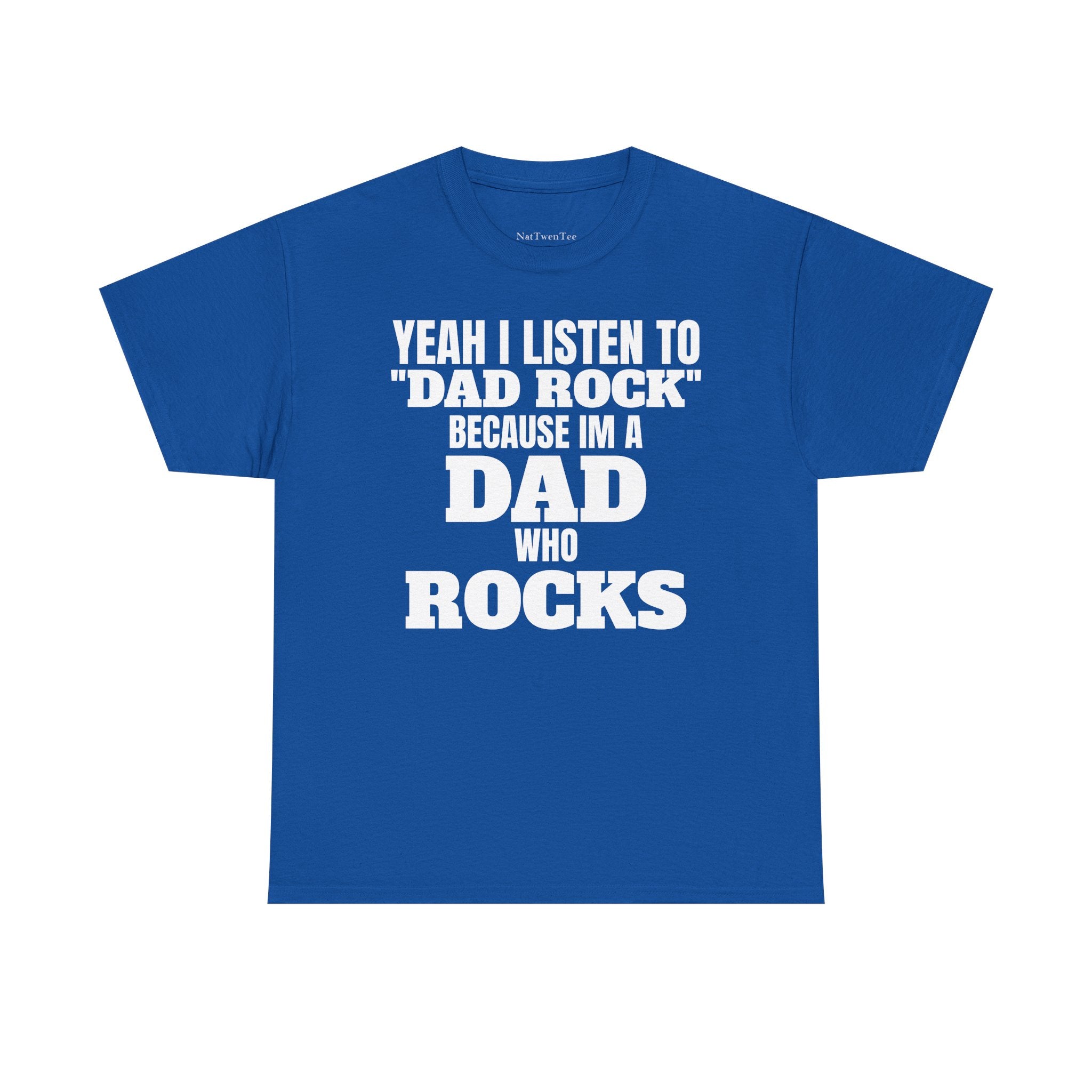 Fathers Day, I'm a Dad who Rocks | Unisex Heavy Cotton Tee