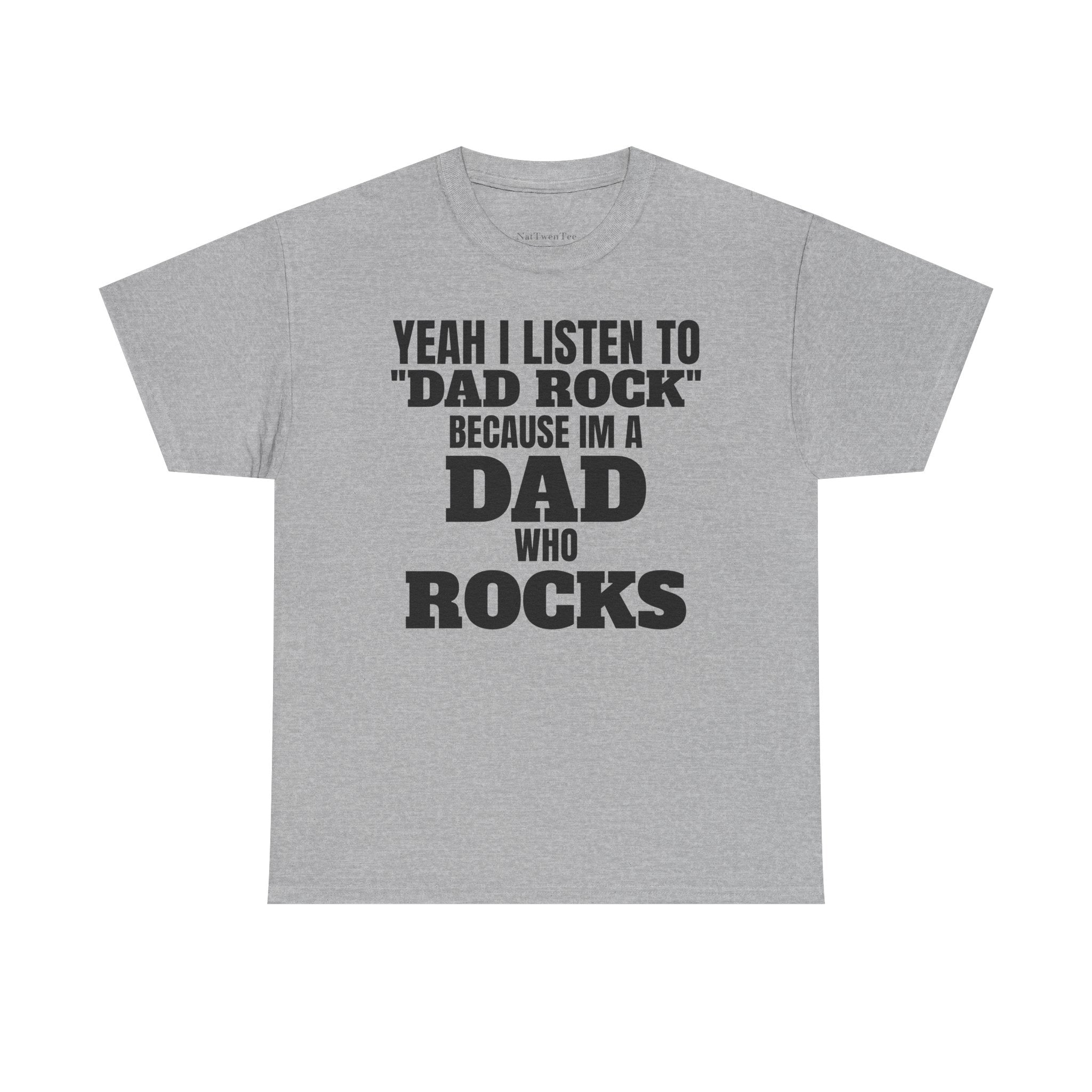 Fathers Day, I'm a Dad who Rocks | Unisex Heavy Cotton Tee