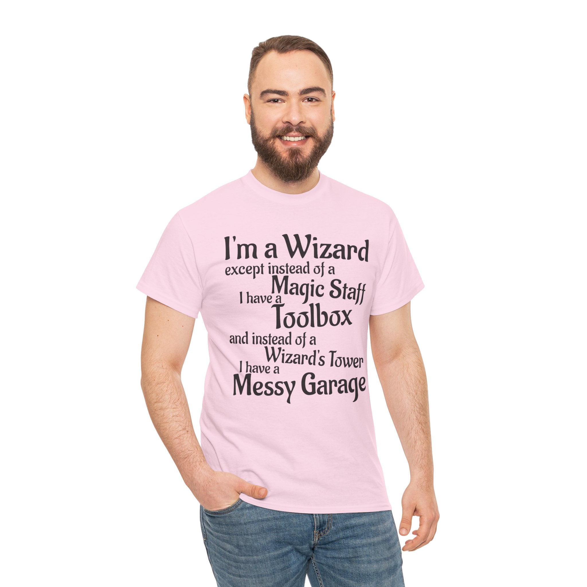 Fathers Day, I'm a Wizard | Unisex Heavy Cotton Tee