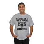 Fathers Day, I'm a Dad who Rocks | Unisex Heavy Cotton Tee