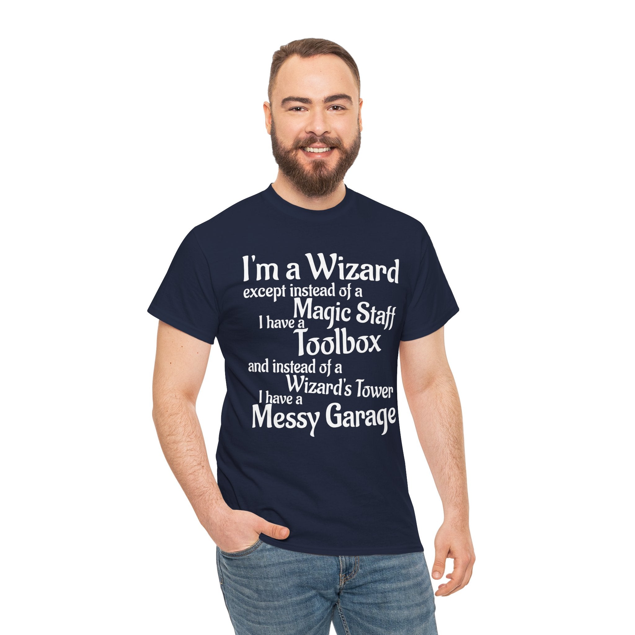 Fathers Day, I'm a Wizard | Unisex Heavy Cotton Tee