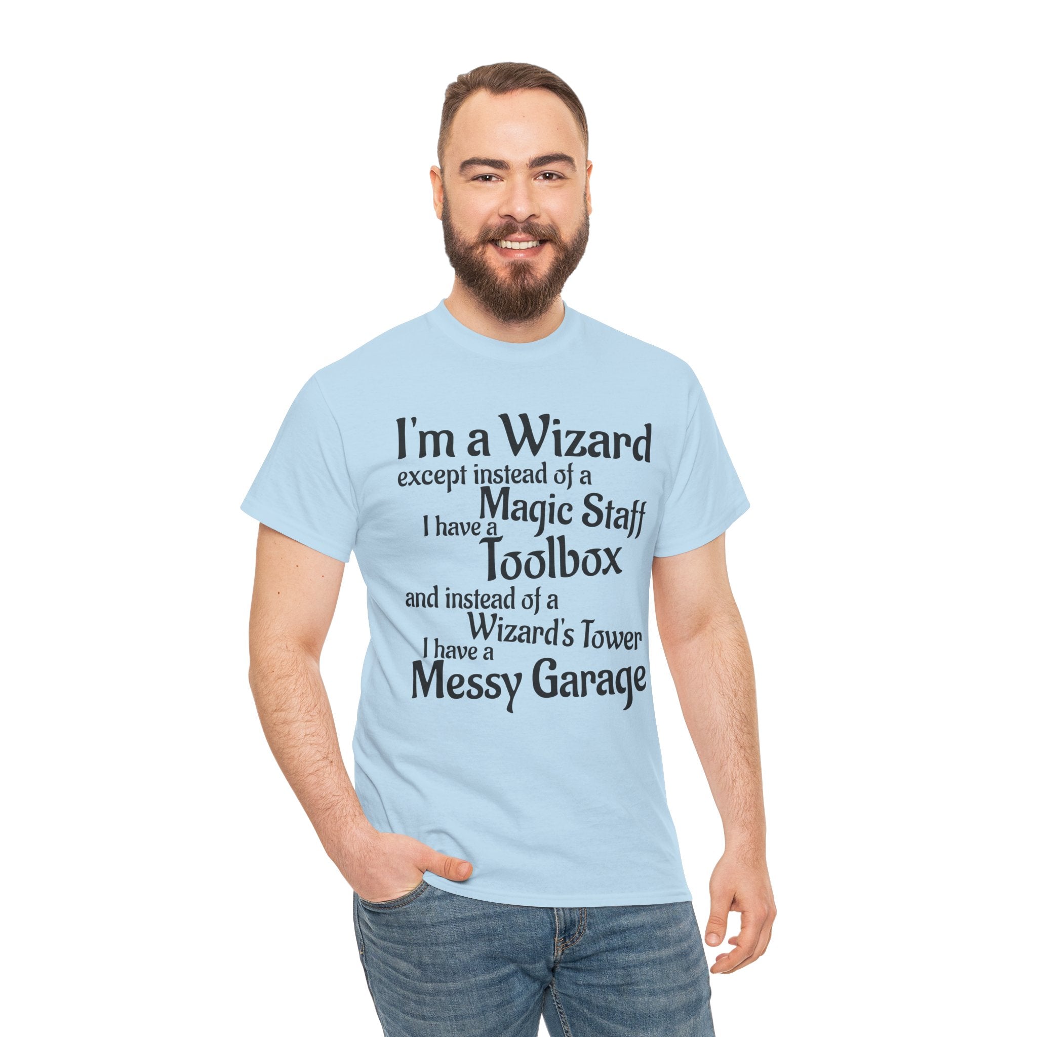 Fathers Day, I'm a Wizard | Unisex Heavy Cotton Tee