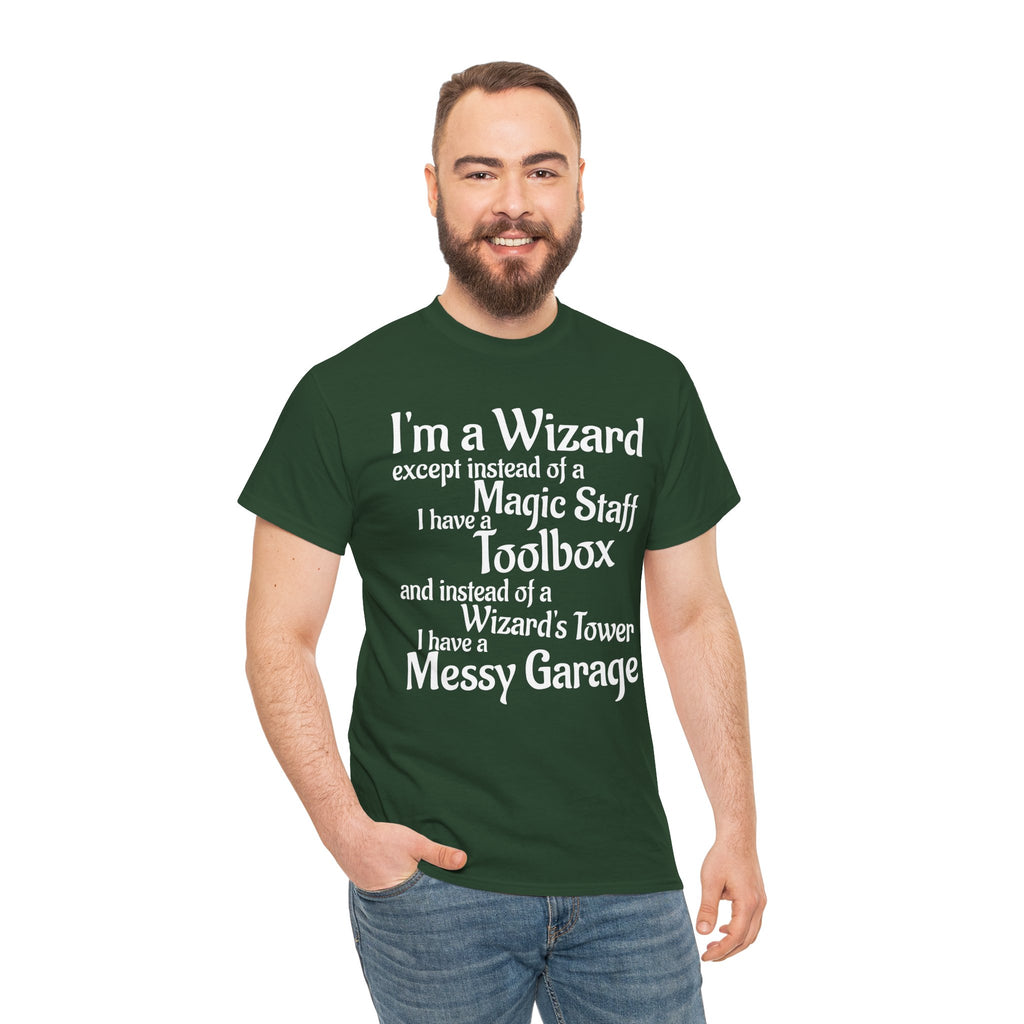 Fathers Day, I'm a Wizard | Unisex Heavy Cotton Tee