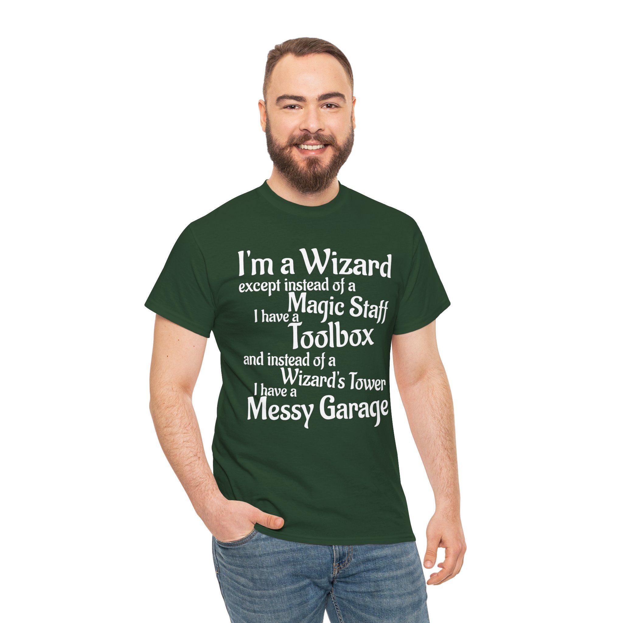 Fathers Day, I'm a Wizard | Unisex Heavy Cotton Tee