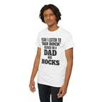 Fathers Day, I'm a Dad who Rocks | Unisex Heavy Cotton Tee